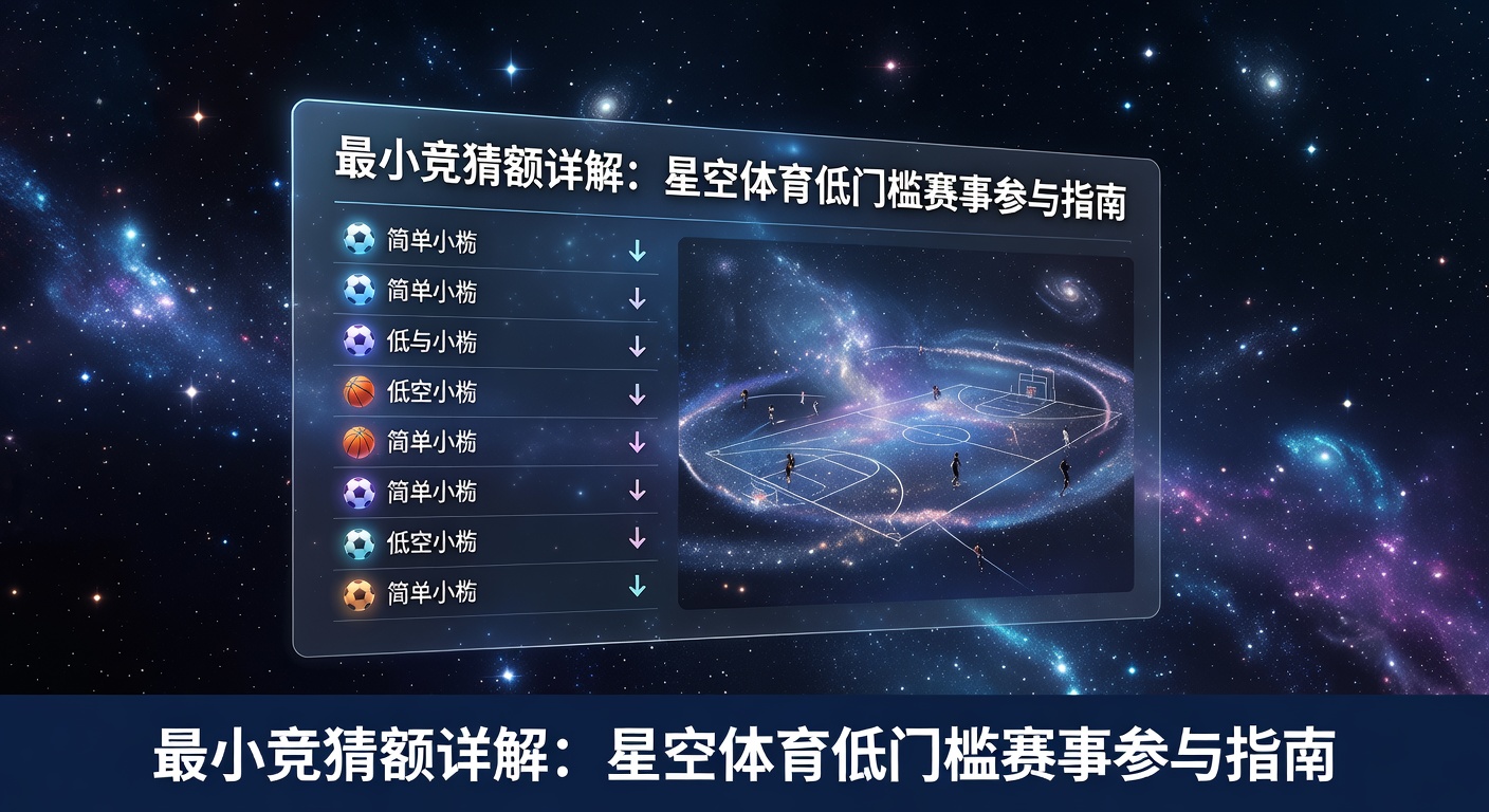 最小投注指南：星空体育赛事竞猜入门