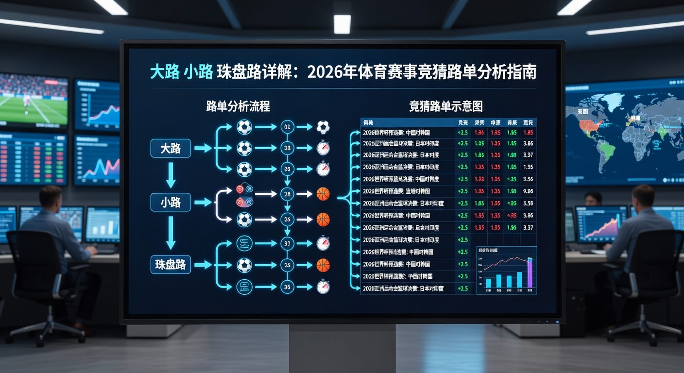 大路小路珠盘路详解：体育竞猜趋势预测技巧